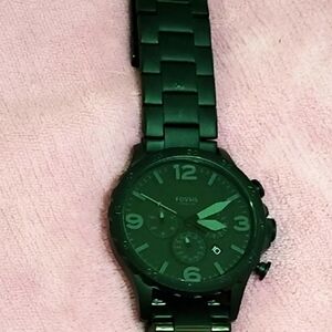 Men's Black Fossil Watch